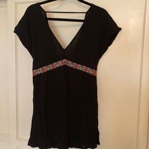 NWOT Black Bathing Suit Coverup, Medium
